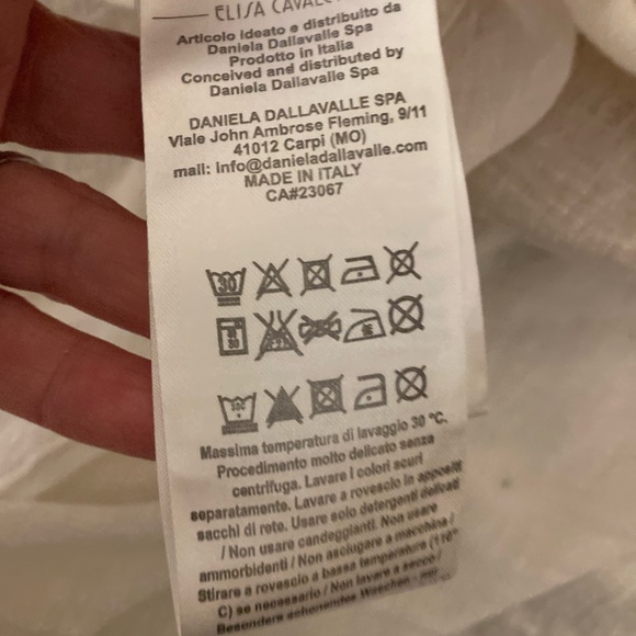 Elisa Cavaletti off White Boho Lace-Up Tunic with Multicolor Embroidery - Picture 12 of 13